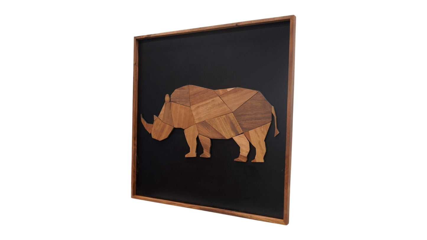 Cuadro Rinoceronte 120*120 cm