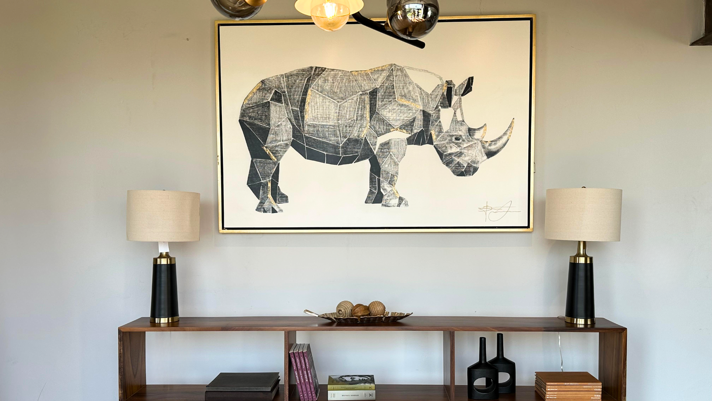 Cuadro Rino Papirofelxia 180x120