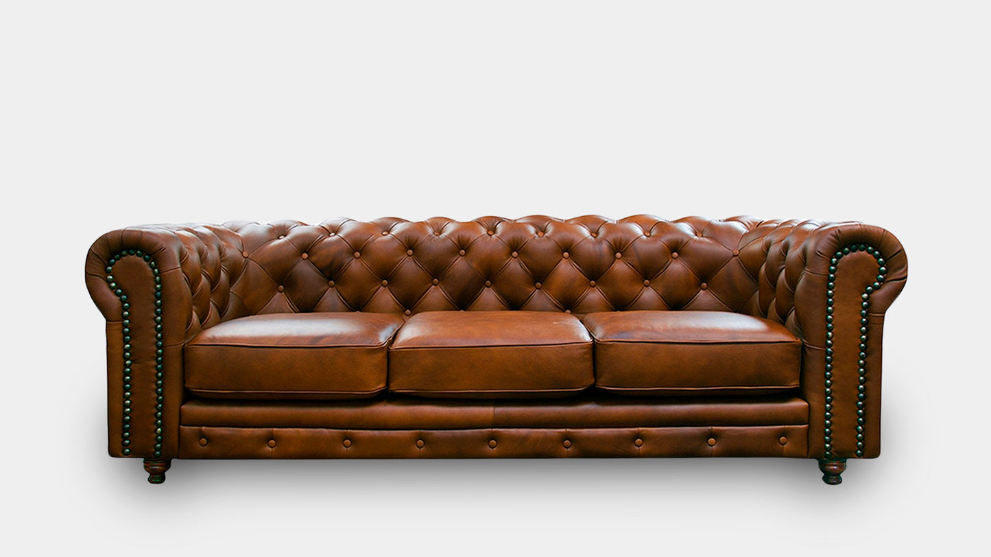 Sofá Chesterfield piel 2.40m