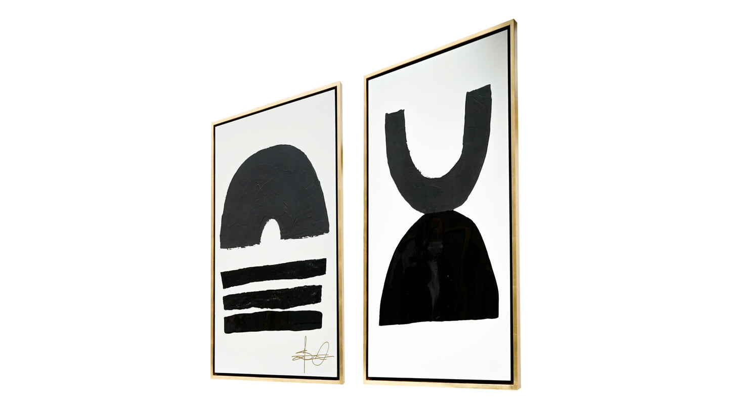Cuadro Black Sequence Set de 2 120*80cm