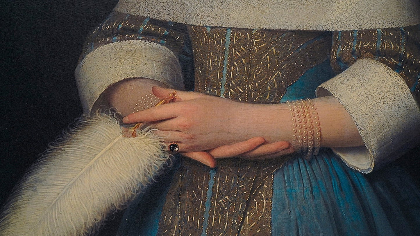 Cuadro Lady Gold 150*120cm