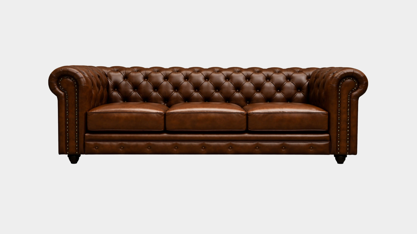 Sofá Chesterfield piel 2.40m