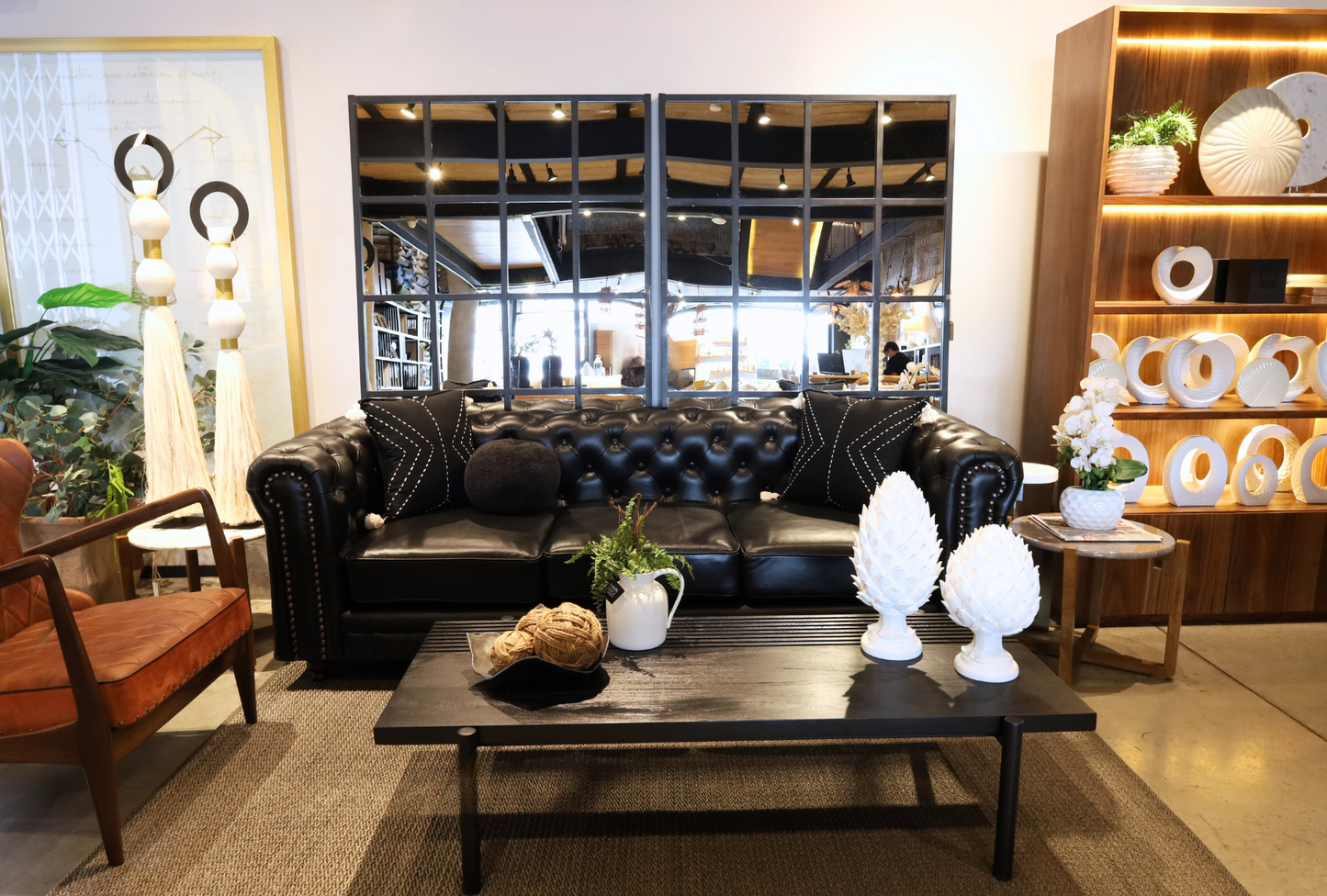 Sofá Chesterfield piel 2.40m