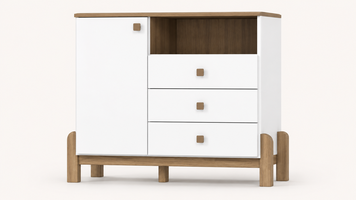 Cómoda Ternura 3 Cajones 1 Puerta
