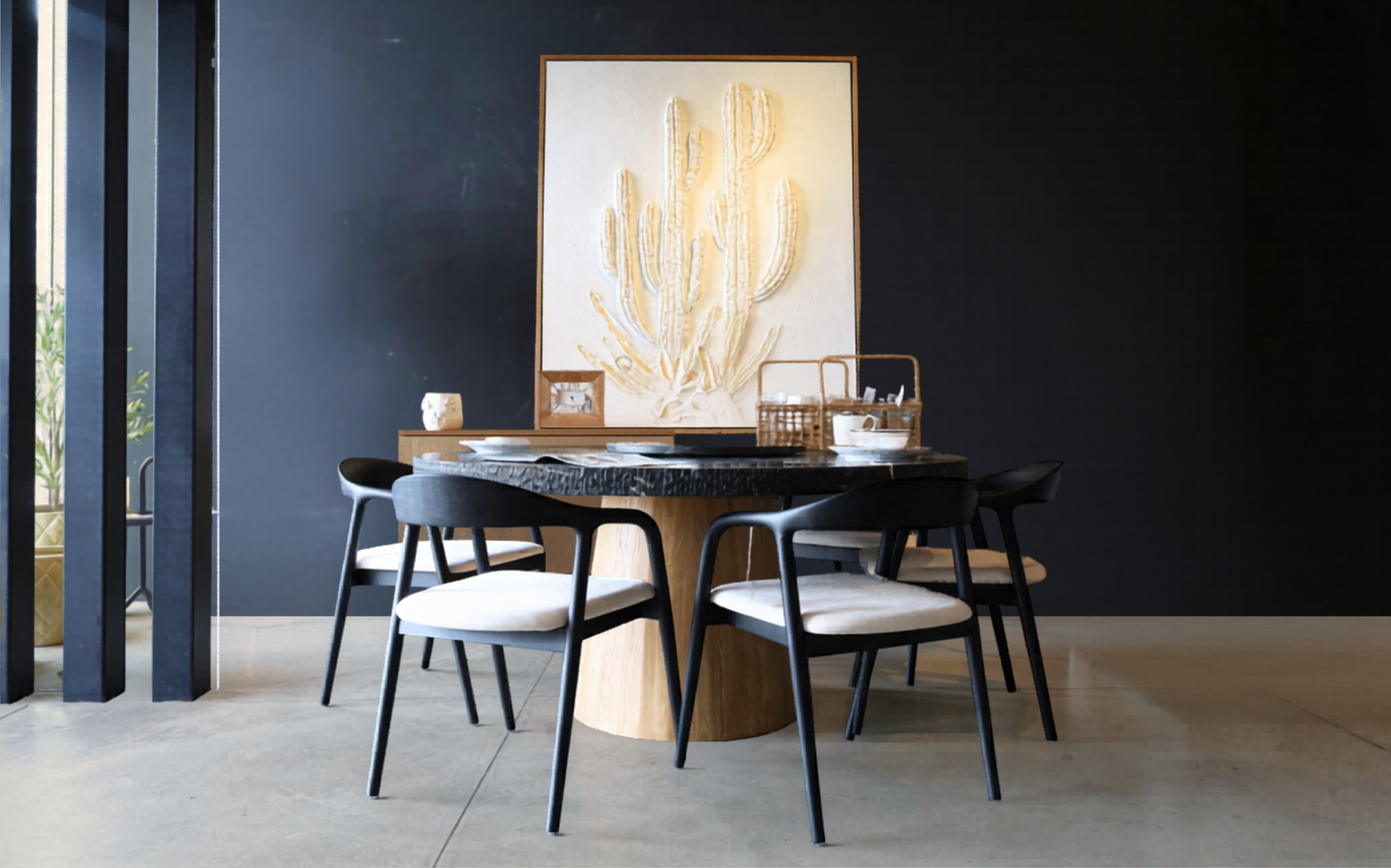 Silla Monaco negra entrega inmediata