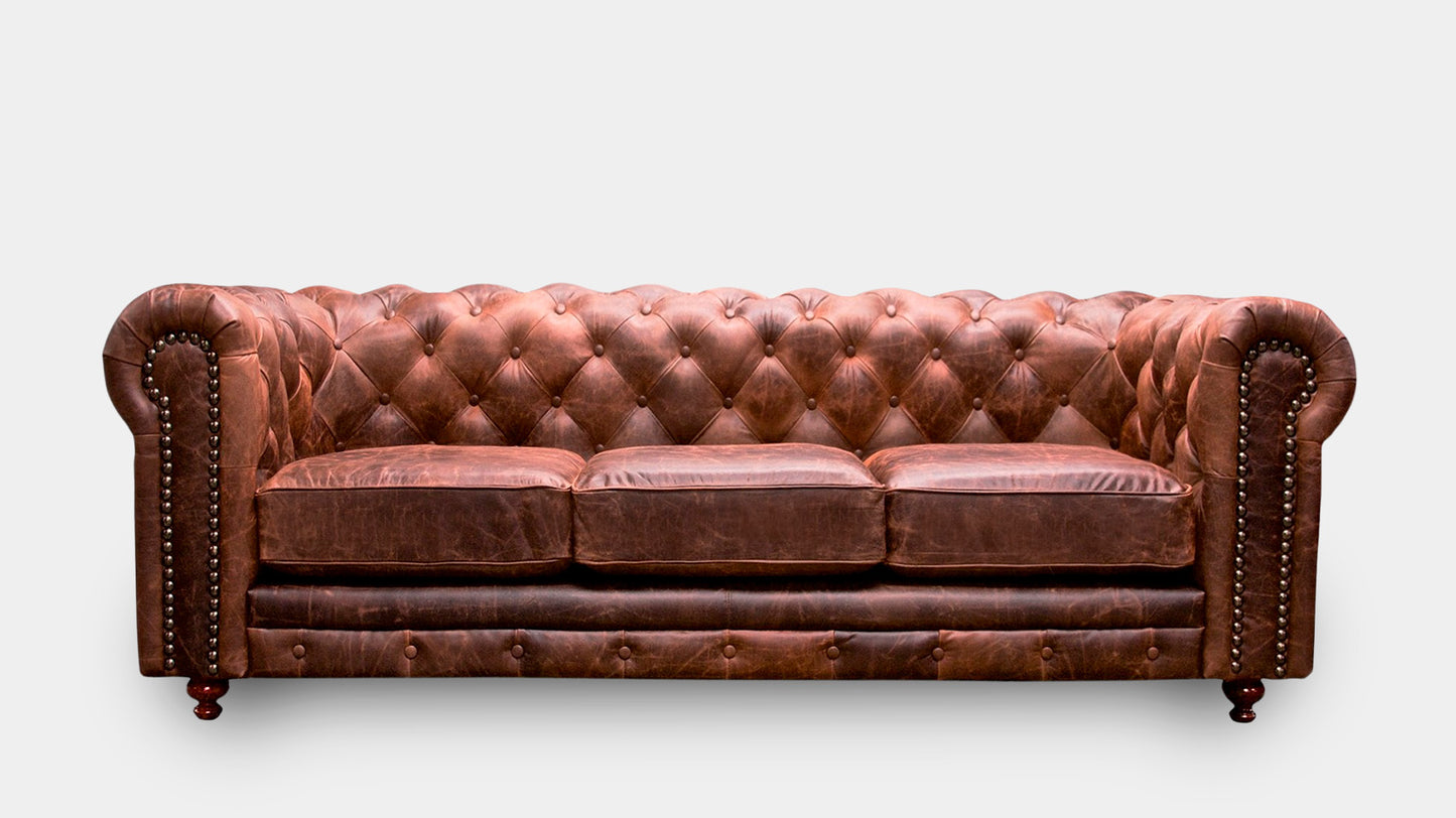 Sofá Chesterfield Piel 2.40m