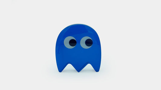Fantasmita de Pac Man Azul Fabricación